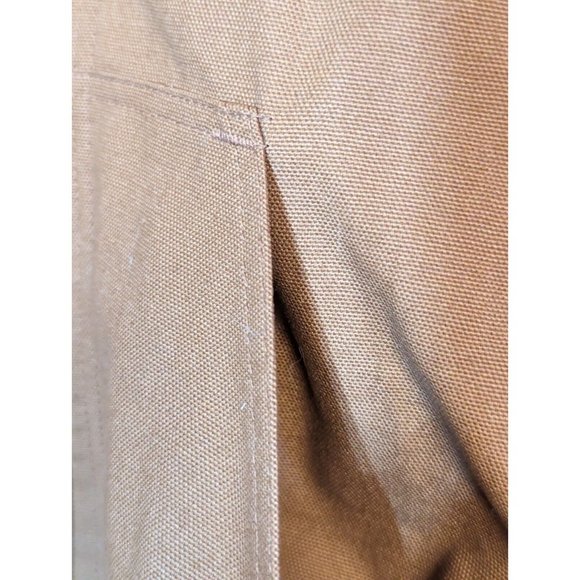 Steelguard Quilt lined Jacket Coat Hooded Tan Size S Embroidered - Picture 5 of 8